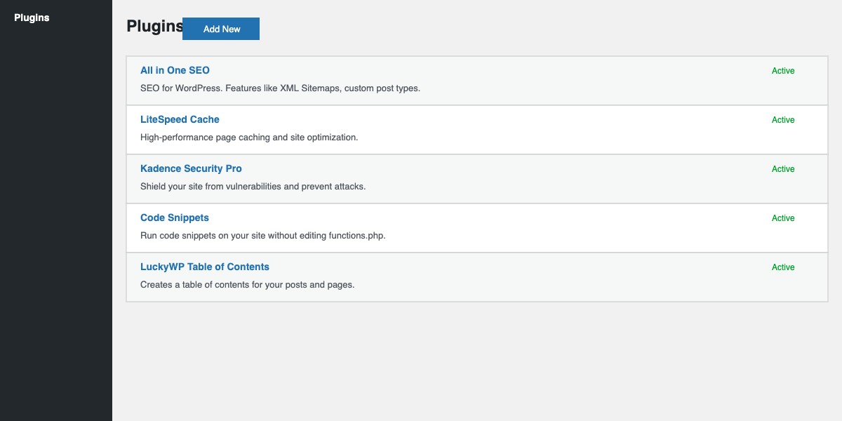 Installing essential WordPress plugins for a new blog