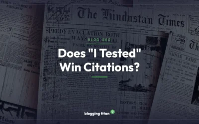The First-Person Fallacy: Does ‘I Tested’ Language Win AI Citations?