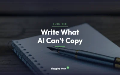 Commodity Content Is Now the Floor: How Solo Bloggers Write Posts AI Can’t Copy