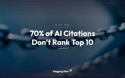 The Rank vs AI Citation Disconnect: 70% of AI Citations Don’t Rank Top 10