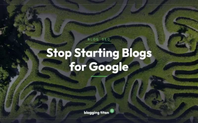 Stop Starting Blogs for Google: The Search Traffic Era Is Over for New Sites