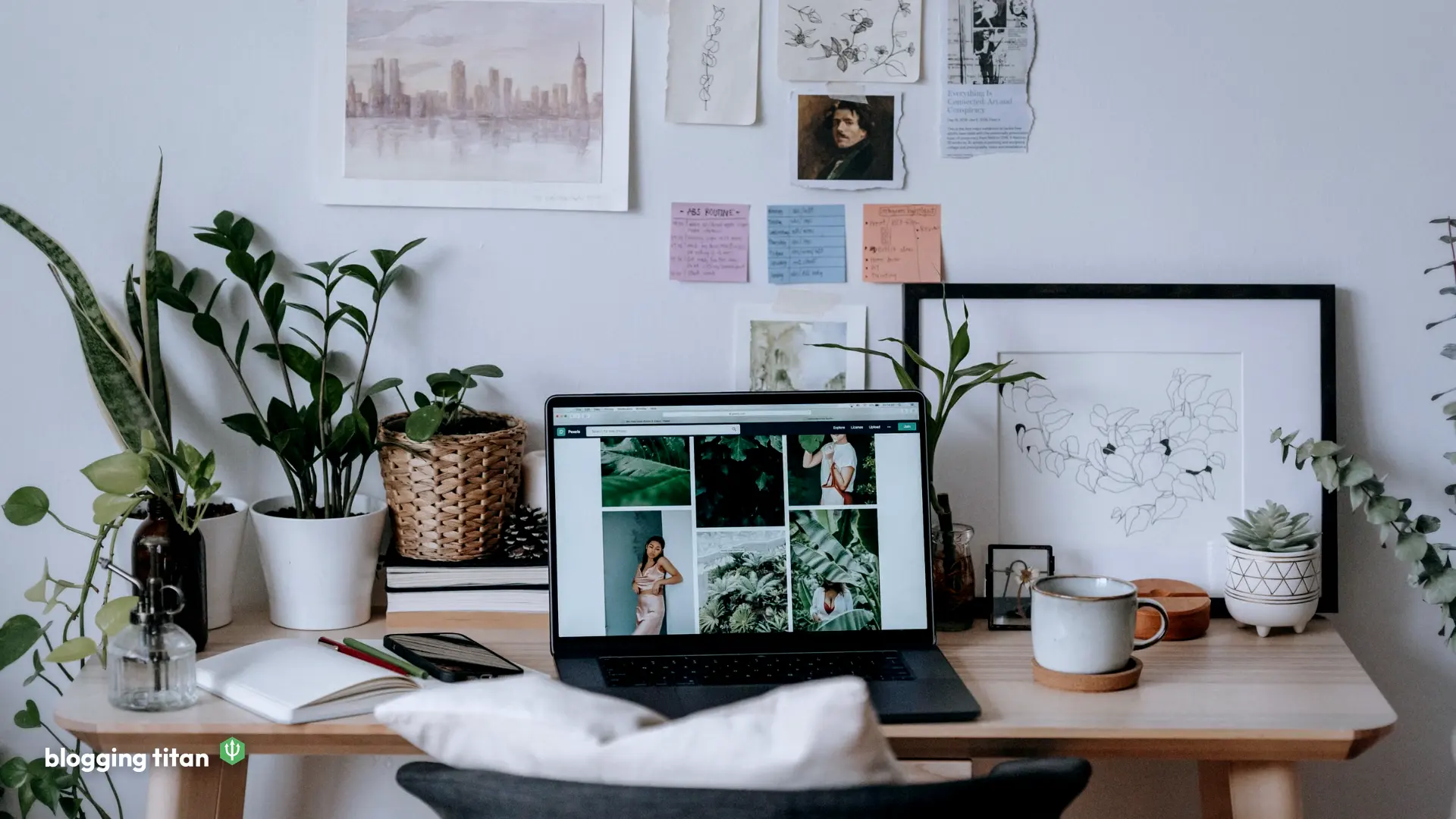 Documentary desk photograph used as the featured image for best domain name registrars - Blogging Titan