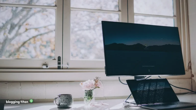 Documentary desk photograph used as the featured image for how to start a personal finance blog - Blogging Titan