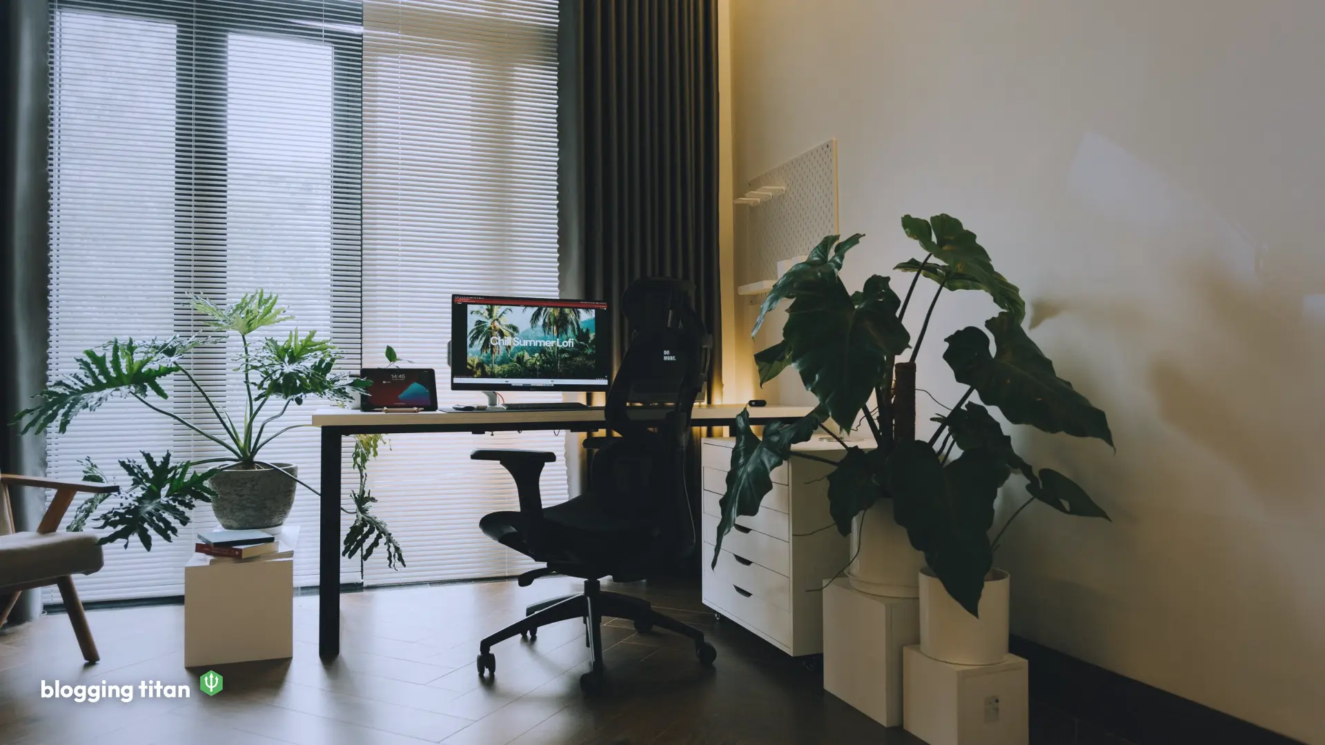 Documentary desk photograph used as the featured image for how to write blog posts with ai - Blogging Titan