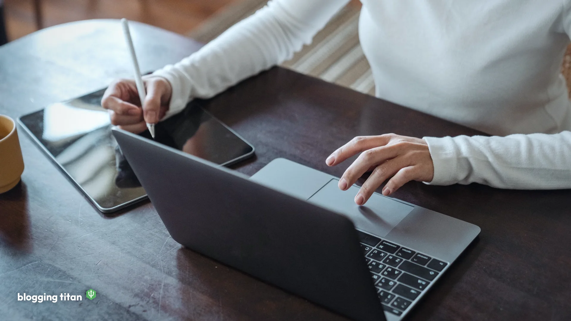 Documentary desk photograph used as the featured image for surfer seo alternatives - Blogging Titan