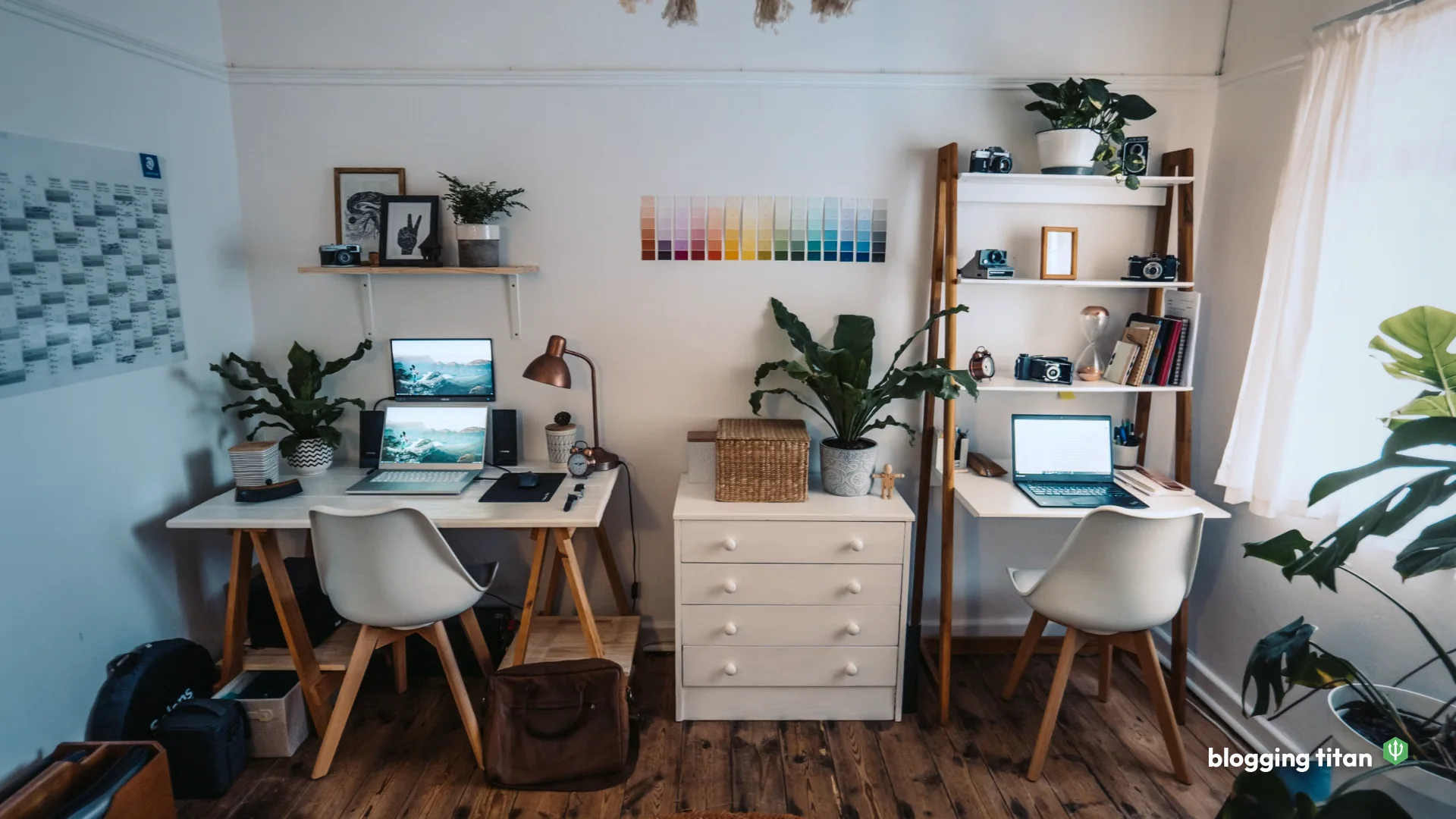Documentary desk photograph used as the featured image for Divi vs Elementor - Blogging Titan